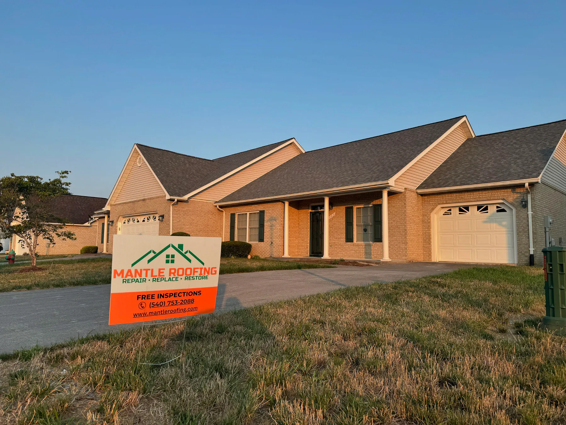 Roofing project completed by Mantle Roofing in Stephens City, VA, photo 1