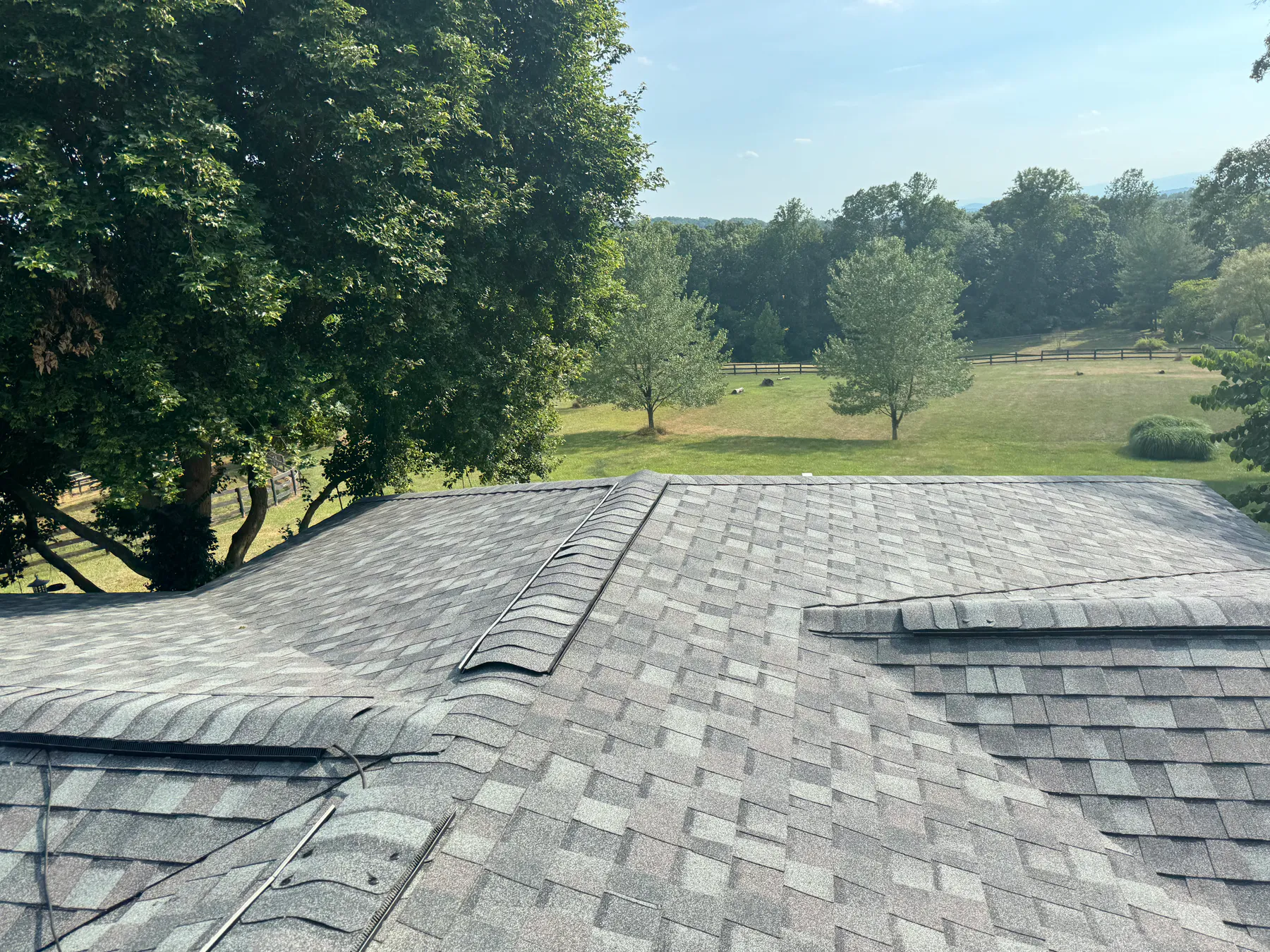 Roofing project completed by Mantle Roofing in Marshall, VA, photo 1