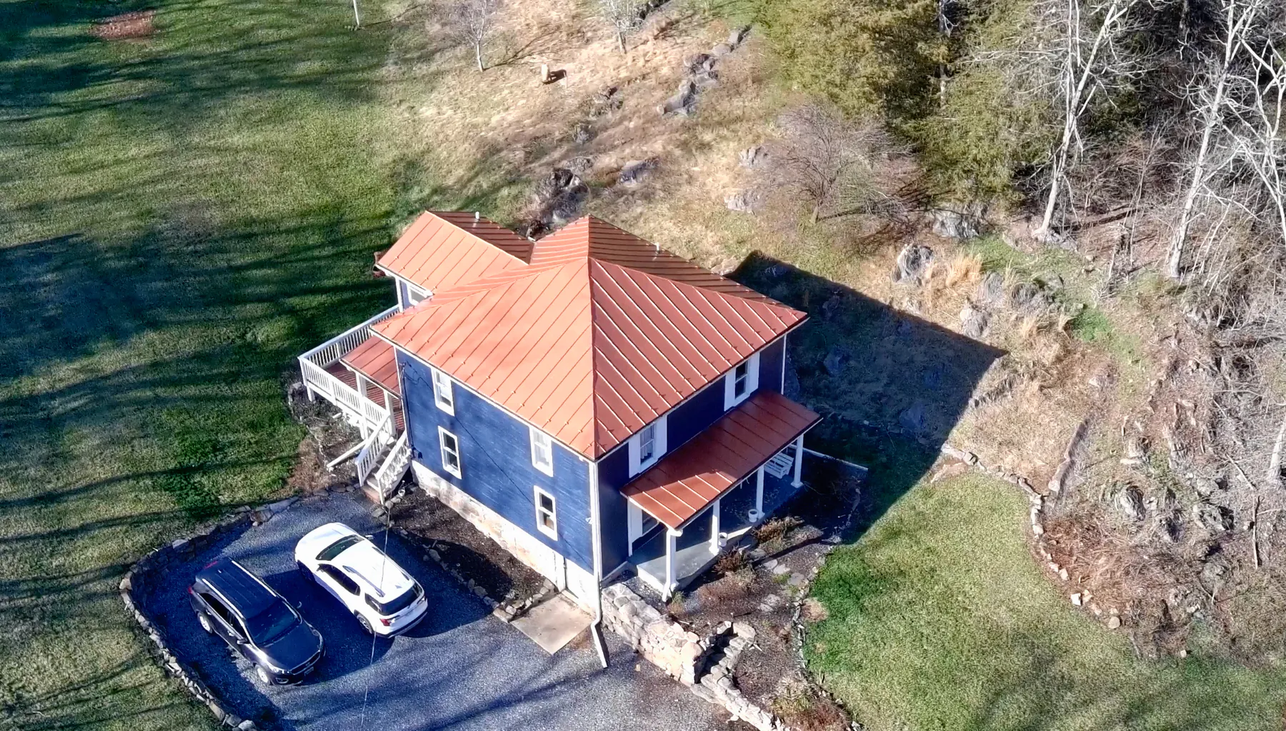 Standing-seam metal roofing project completed by Mantle Roofing in Edinburg, VA, photo 2