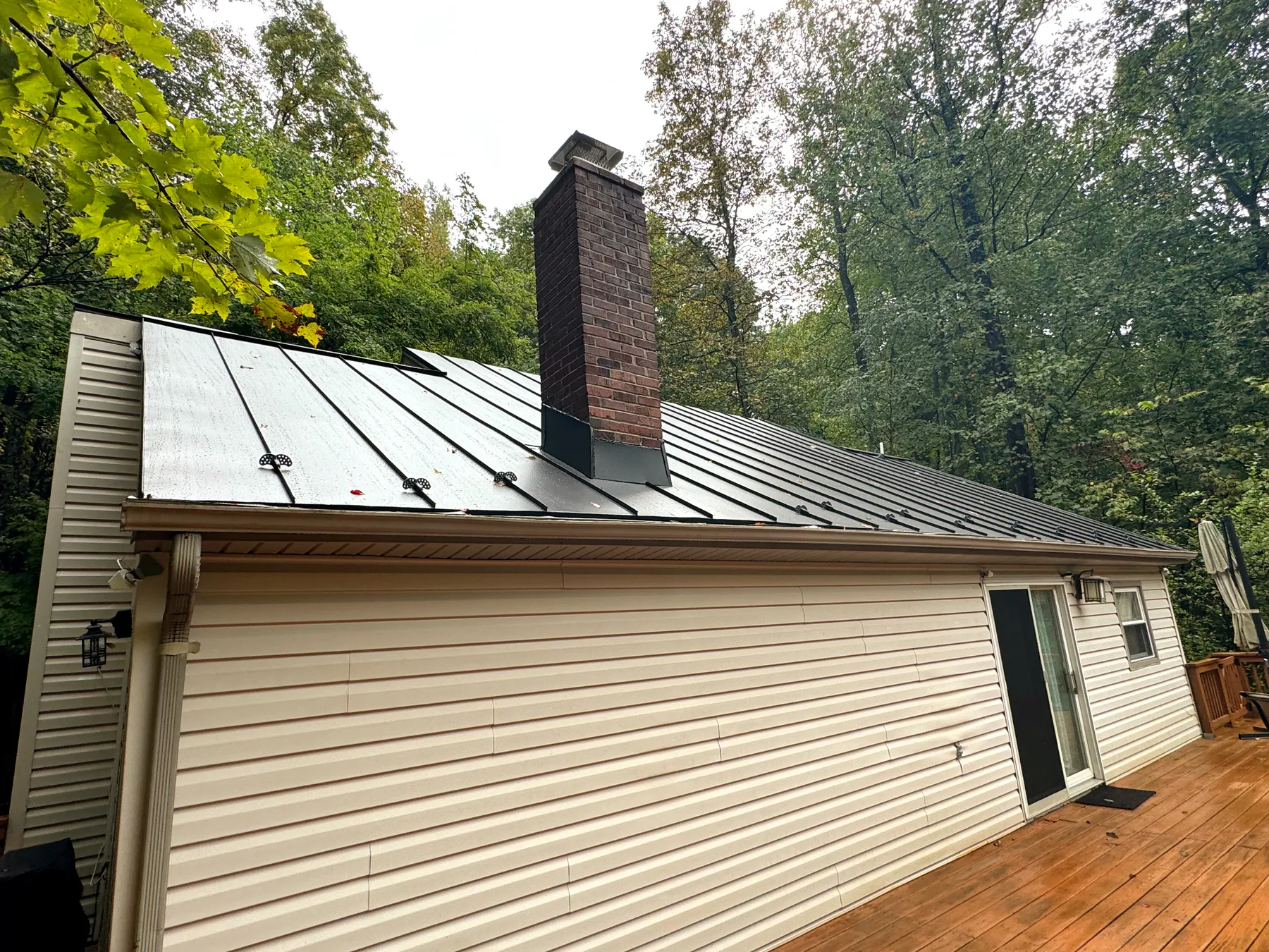 Standing-seam metal roofing project completed by Mantle Roofing in Linden, VA, photo 5