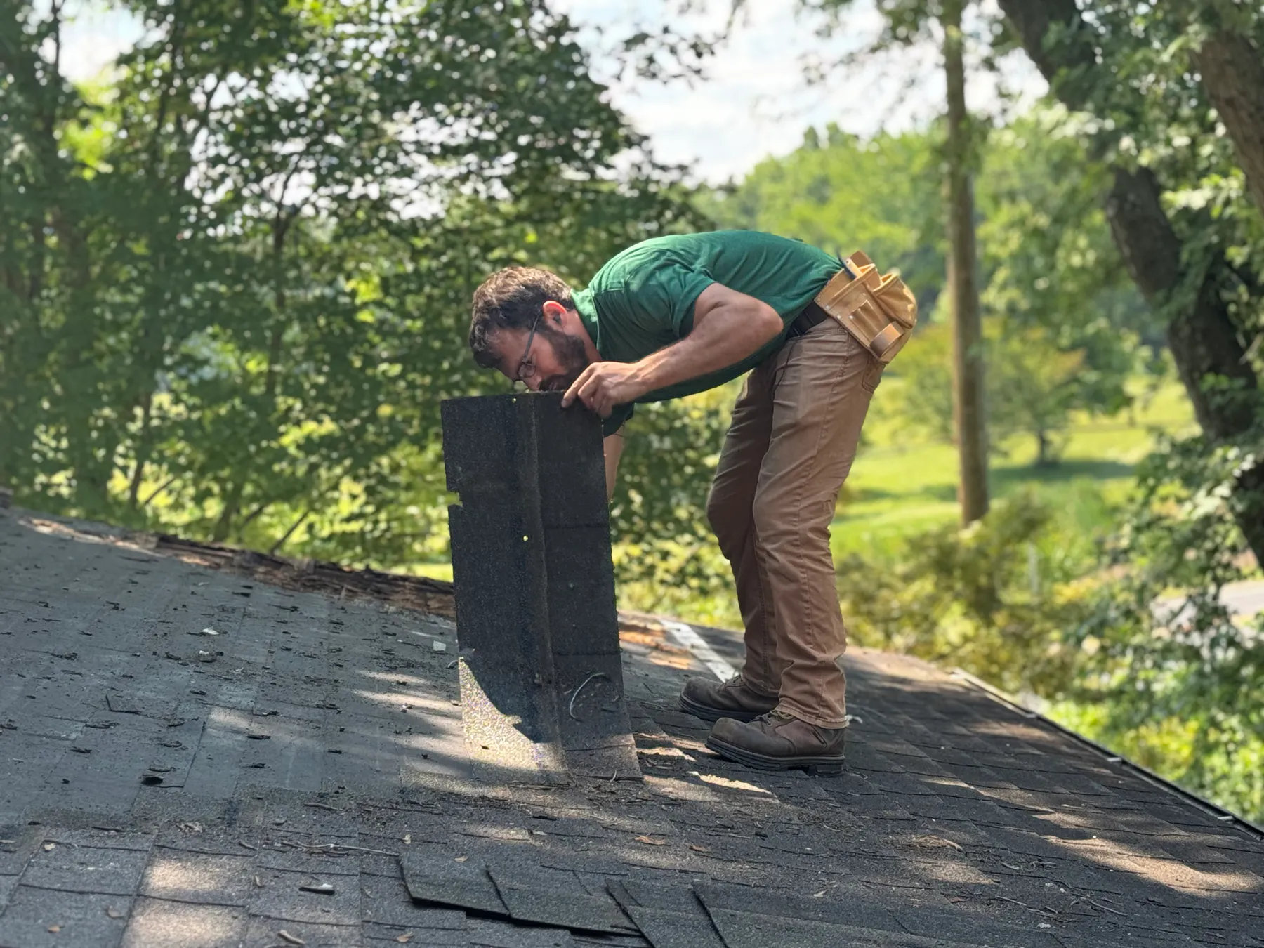 Roofing project completed by Mantle Roofing in Warrenton, VA, photo 3
